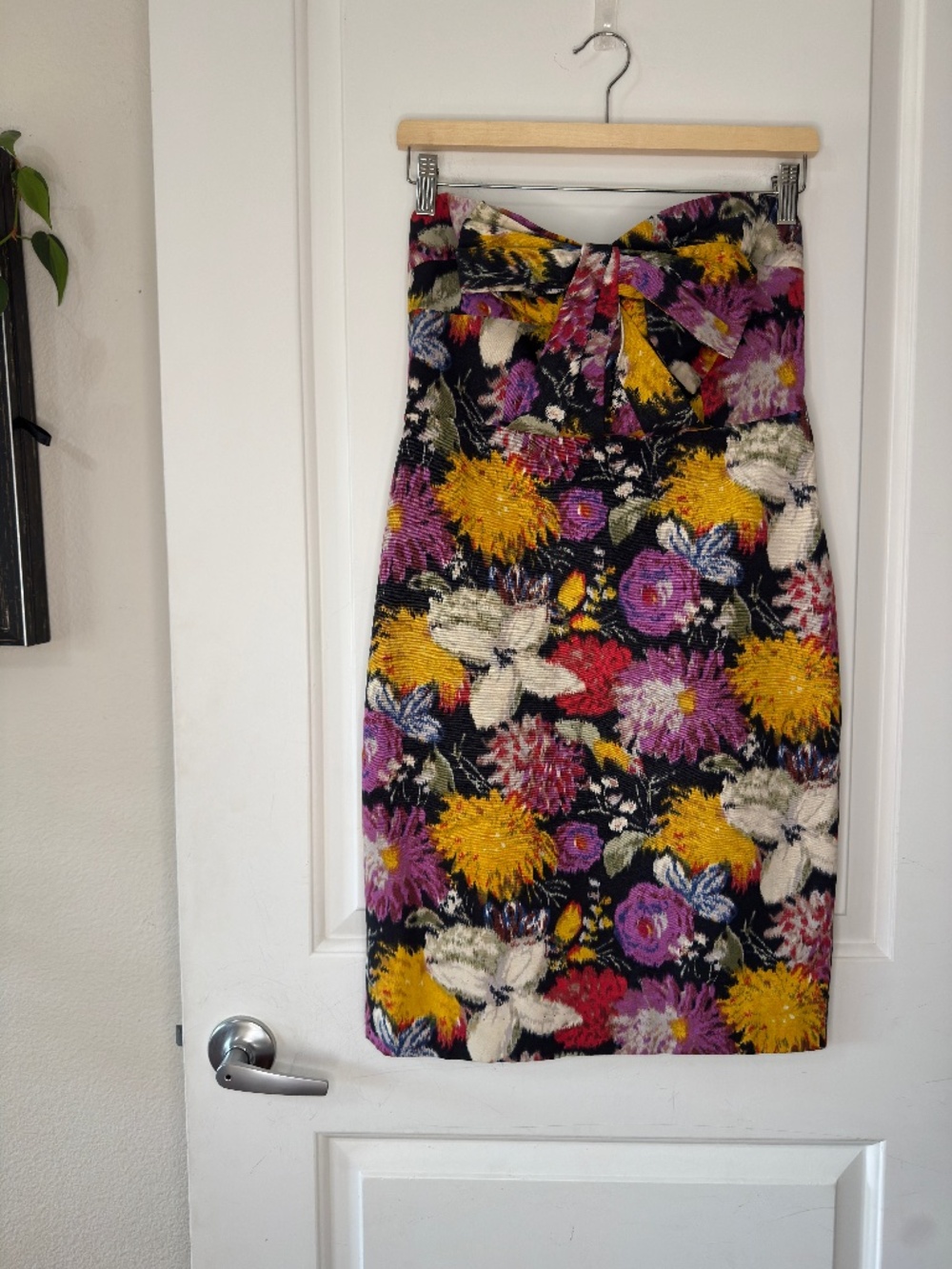 Anthropologie Moulinette Soeurs Impressionist Floral Strapless Mini Dress - Sz 4